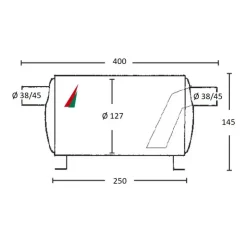 Clearance PALBY Marine PALBY Thor pot d’échappement 14 à 35 CV