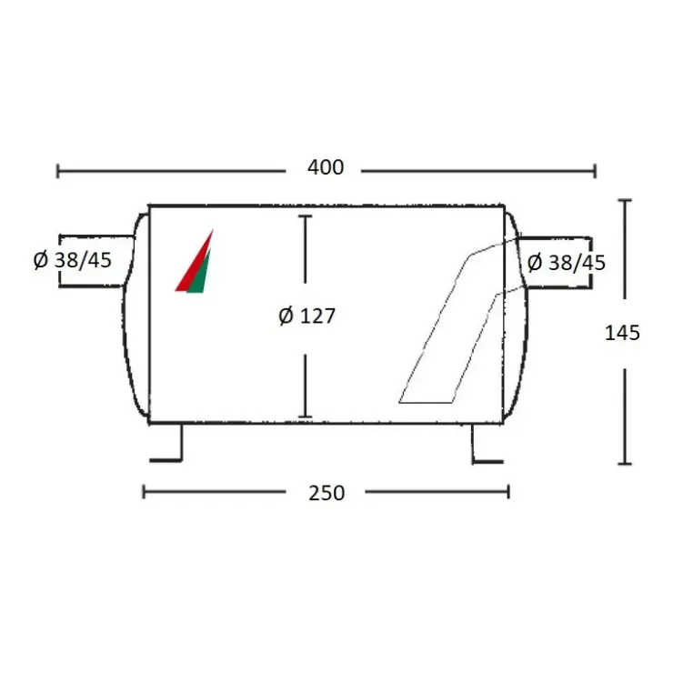 Clearance PALBY Marine PALBY Thor pot d’échappement 14 à 35 CV