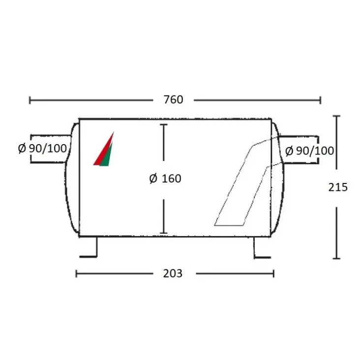 Discount PALBY Marine PALBY Thor pot d’échappement max 200 CV