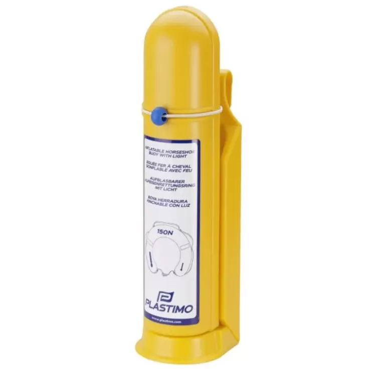 Discount Plastimo Bouée fer à cheval gonflable jaune