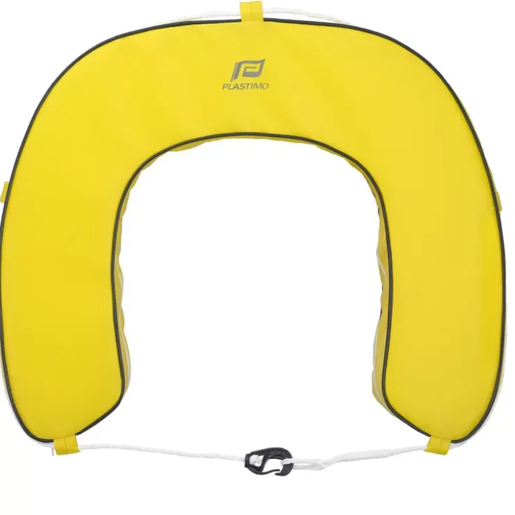 New Plastimo Bouée fer à cheval déhoussable | Jaune