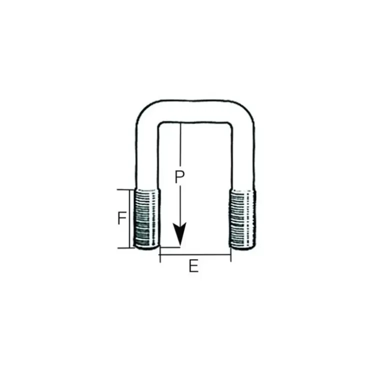 Outlet Plastimo Bride U cavalier 40 x 40 mm