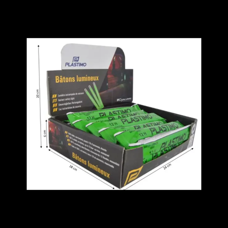 Plastimo Bâtons lumineux verts x24