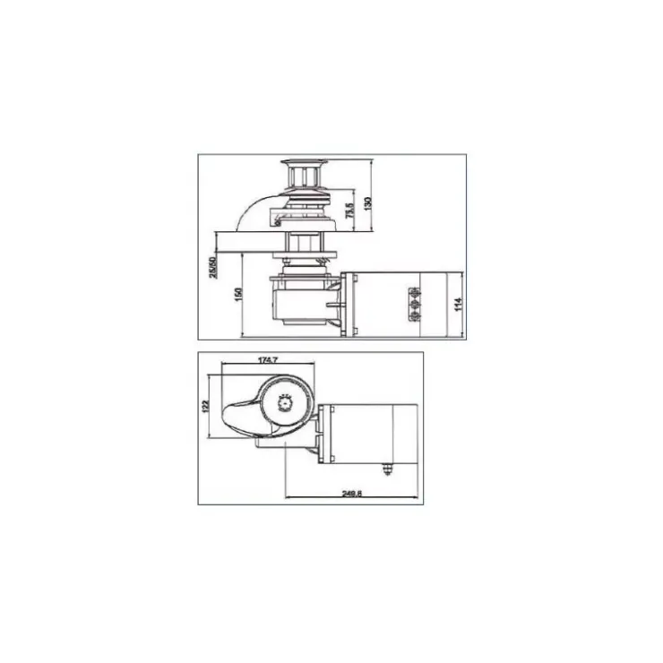 New Plastimo Guindeau Inox 12 V | 1500 W - 10 mm
