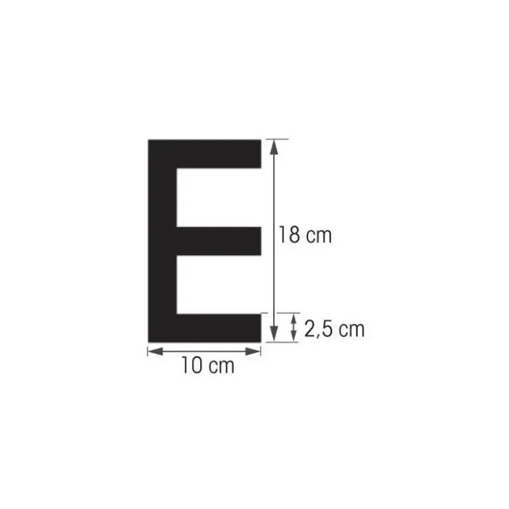 Clearance Plastimo Lettre noire 180 mm pneumatique