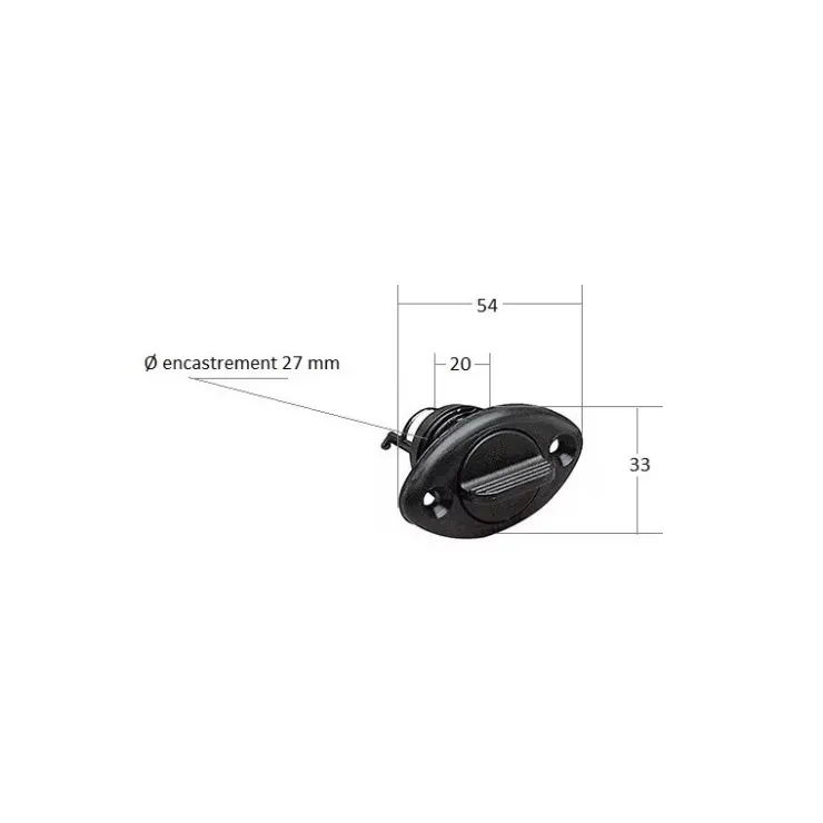 Discount Plastimo Nable polyamide noire