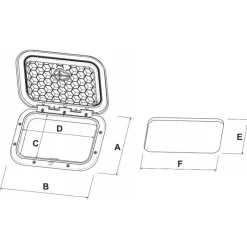 Clearance Plastimo Trappe d'accès noire