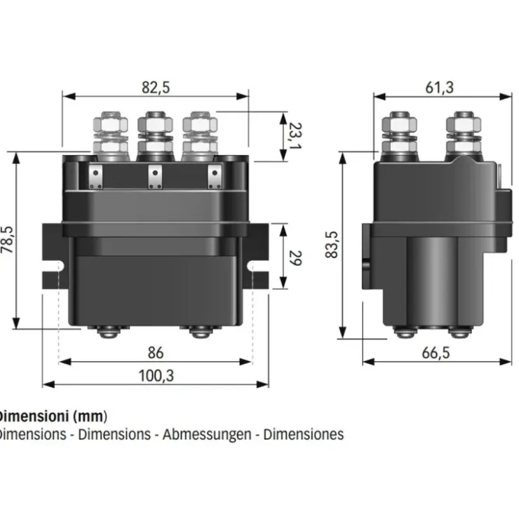 Best Quick Relais T6315-24 V 3500 W | 3 pôles