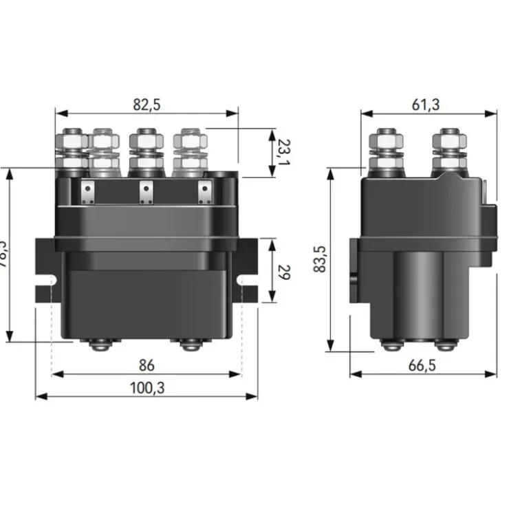 Best Quick Relais T6415-24 V 3500 W | 4 pôles