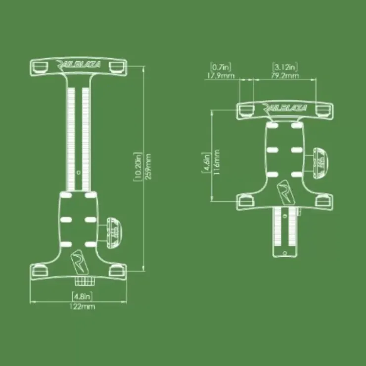 Best RAILBLAZA ScreenGrabba R-Lock | Support iPad/Tablette