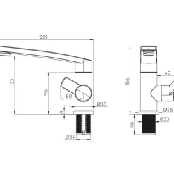 Sale REICH Water Solutions REICH Robinet Contur S | hauteur 156 mm