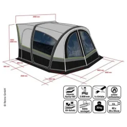 Outlet Reimo Tent Technology REIMO Chambre Tour Van Air