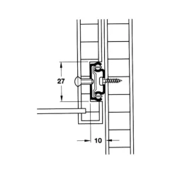 Clearance Reimo Coulisse à billes 278 mm