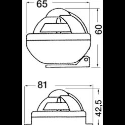 Sale Osculati RIVIERA Compas Comet 2'' sur fût