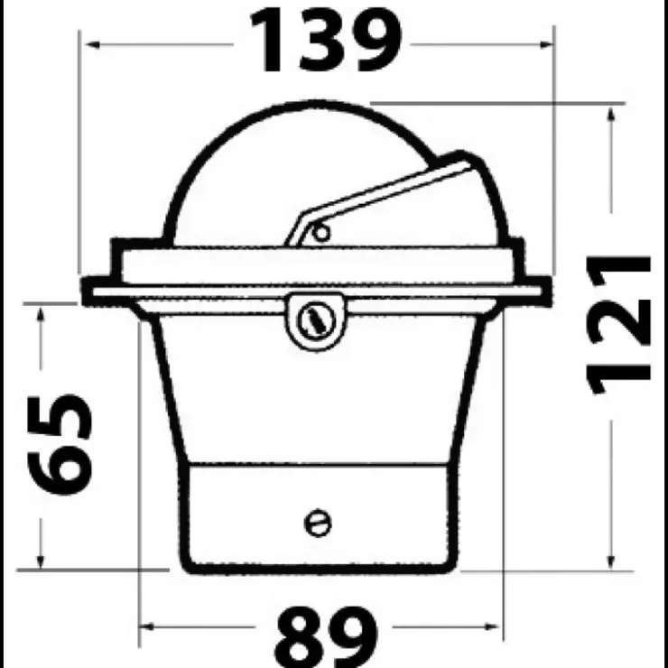 Clearance Riviera Compas Zentit 3'' encastré avec couvercle - Rose plate