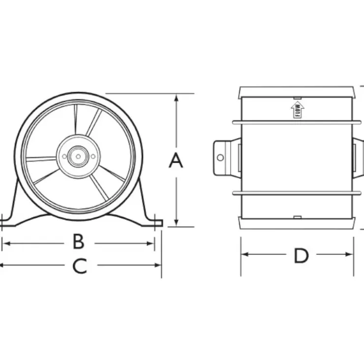 Rule | Xylem RULE Ventilateur en ligne 76 mm