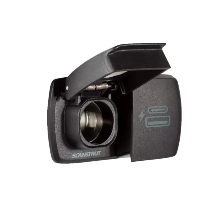 Scanstrut Flip Pro Duo Prise USB-A / USB-C et allume-cigare étanche