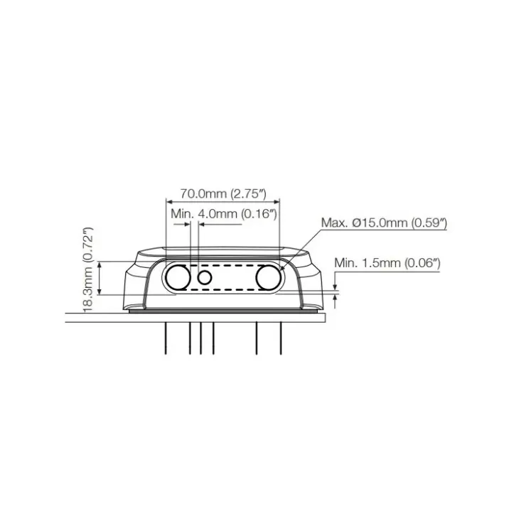 Sale Scanstrut Passe câble DS-H-Multi-BLK Horizontal