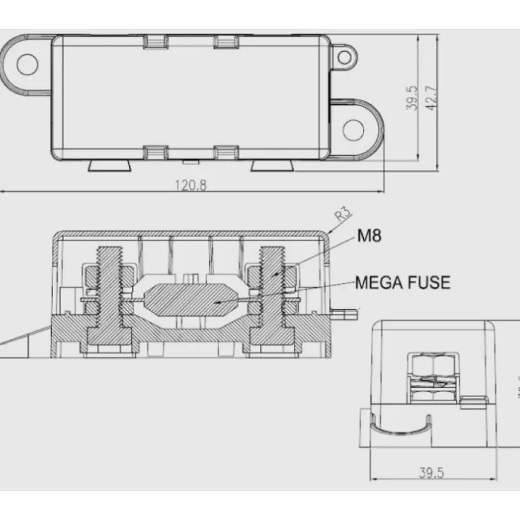 Discount SCI Porte fusible Mega