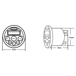 SeaSound Radio Etanche & Bluetooth MP804