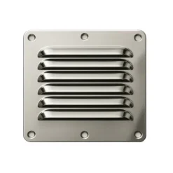New Seaworld Grille aération slim en inox 15 cm² | 116 x 128 x 4 mm