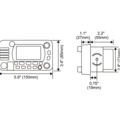 Outlet Standard Horizon SH VHF fixe GX 1850 GPS
