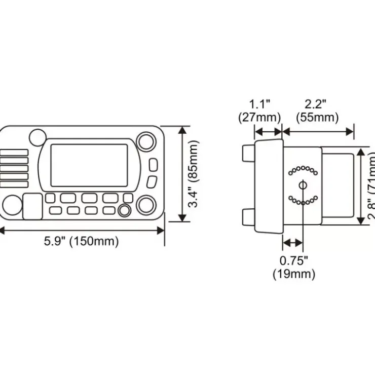 Outlet Standard Horizon SH VHF fixe GX 1850 GPS