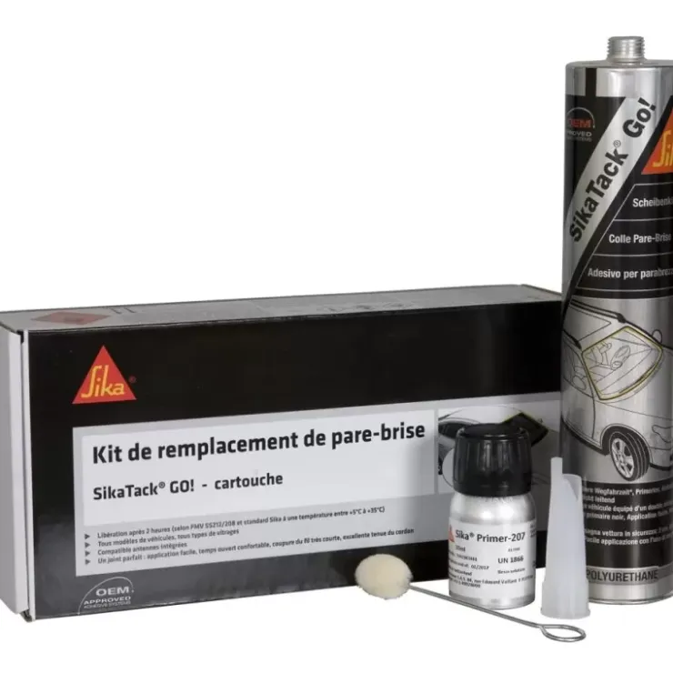 SIKA Kit Tack Go | Colle cartouche + primer pour fenêtre