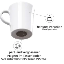 Hot SILWY Lot de 2 tasses magnétiques