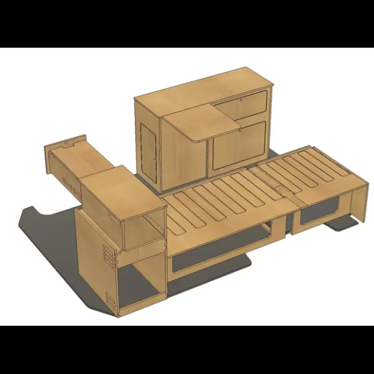 Clearance Simple Vans Kit Meuble Drifter | Trafic 3