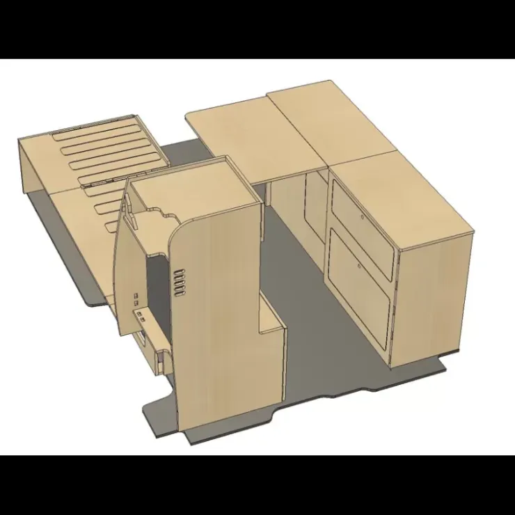 Hot Simple Vans Kit meuble Roamer | Trafic 3