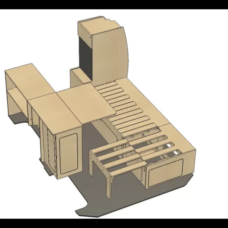 Hot Simple Vans Kit meuble Roamer | Trafic 3
