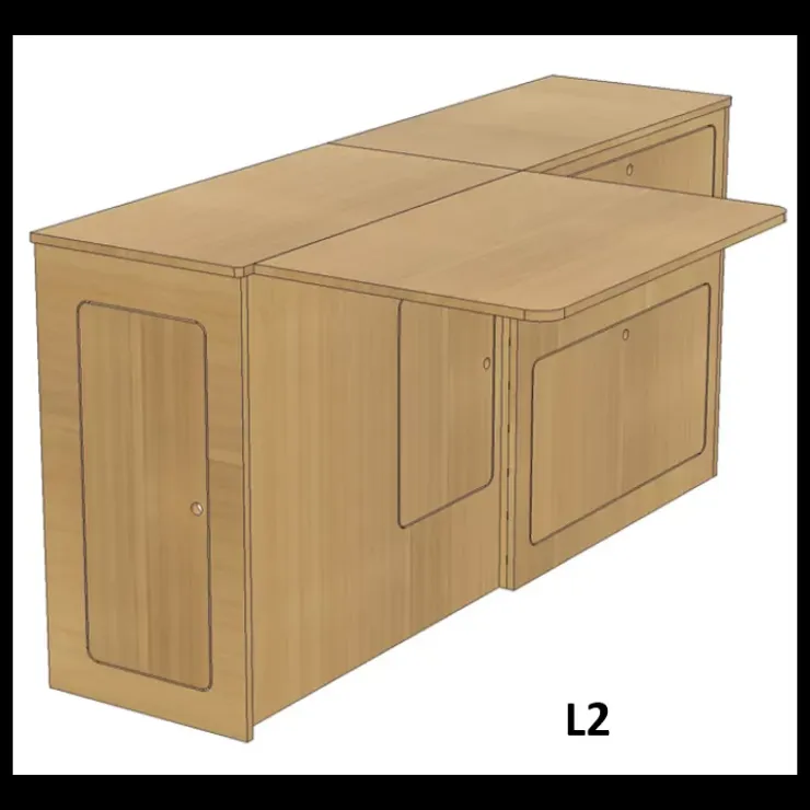 Discount Simple Vans Meuble latéral + table | Universel