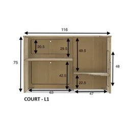 Discount Simple Vans Meuble latéral + table | Universel