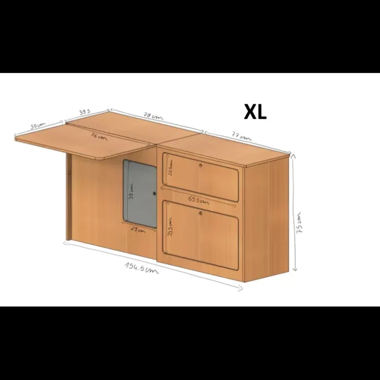 Sale Simple Vans Meuble latéral + table | Jumpy/Expert 3