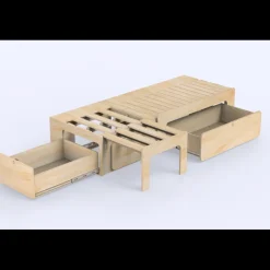 Best Simple Vans Tiroir arrière | Lit peigne 112 et 120 cm