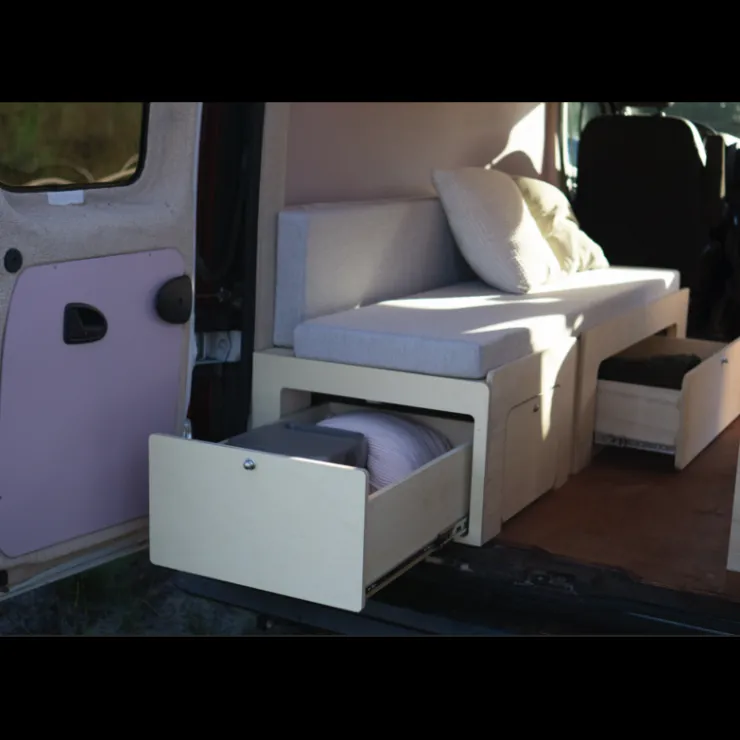 Best Simple Vans Tiroir arrière | Lit peigne 112 et 120 cm
