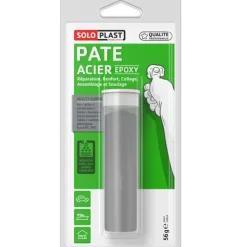 Hot SOLOPLAST Pate époxy acier