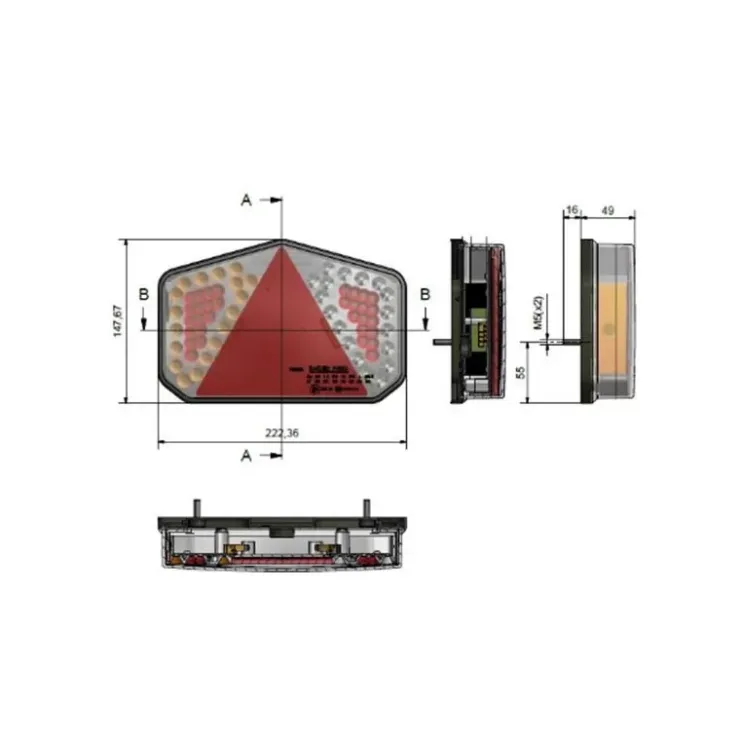 New SPP feu remorque LED 7 fonctions