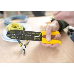 Discount STANLEY Pince à sertir et à dénuder 220 mm