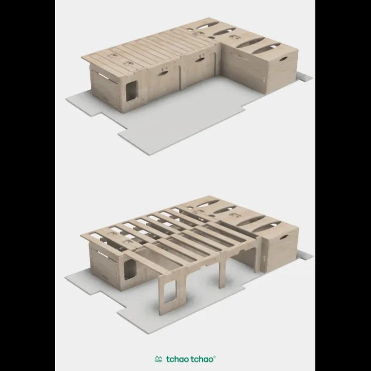 Best TCHAO TCHAO Kit lit peigne en L + meuble cuisine
