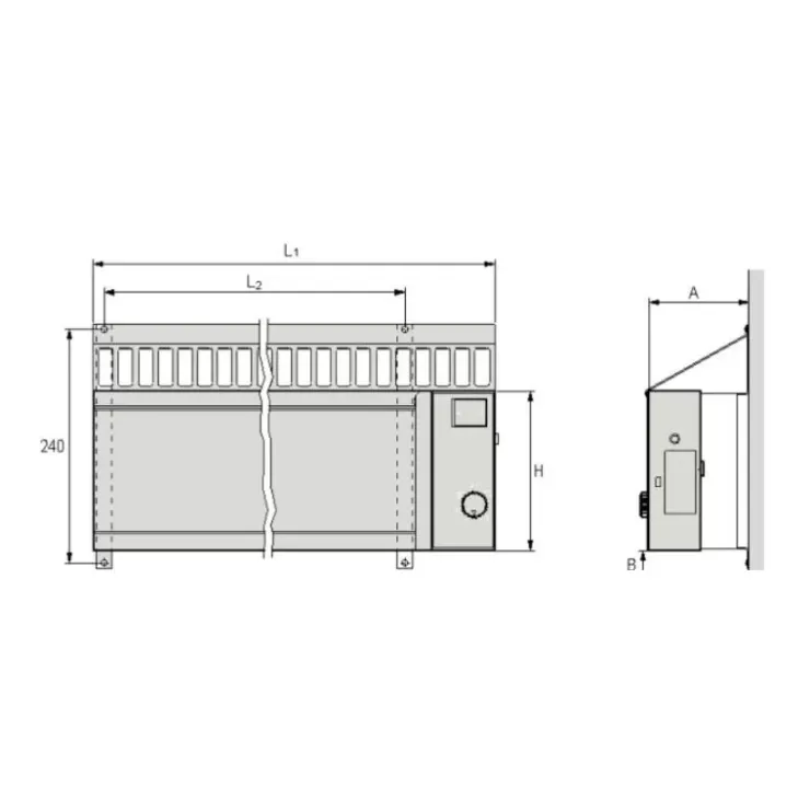 Hot Telco Chauffage T2RIB 025 | 230 V - 250 W