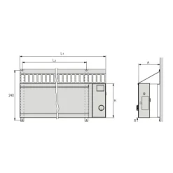 Clearance Telco Chauffage T2RIB 12 | 230 V - 1200 W