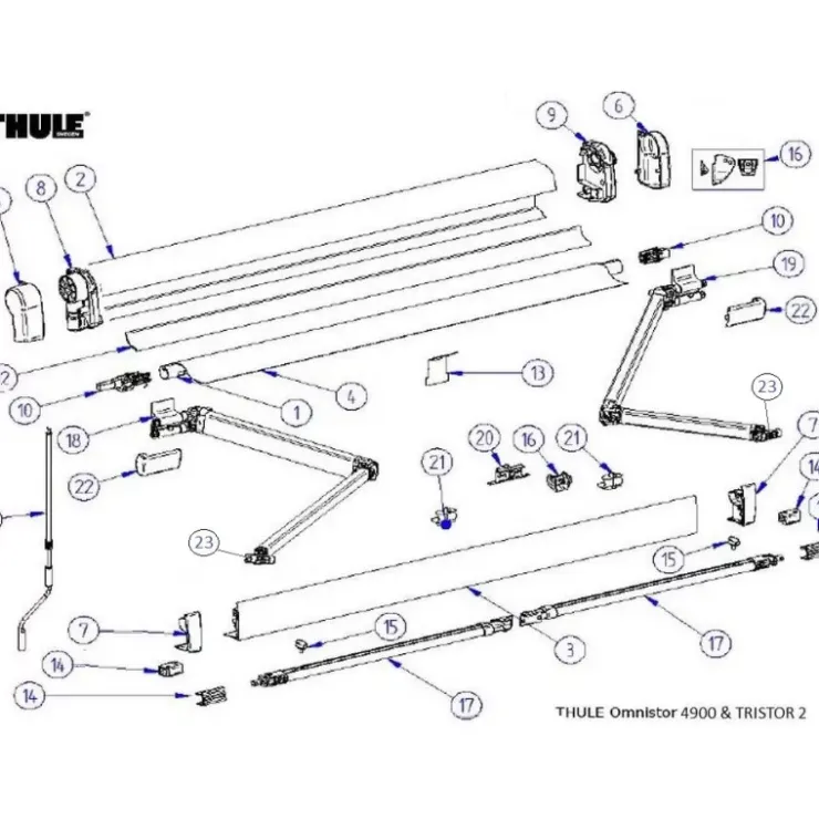 Clearance Thule Pièces détachées TRISTOR 2 & 4900