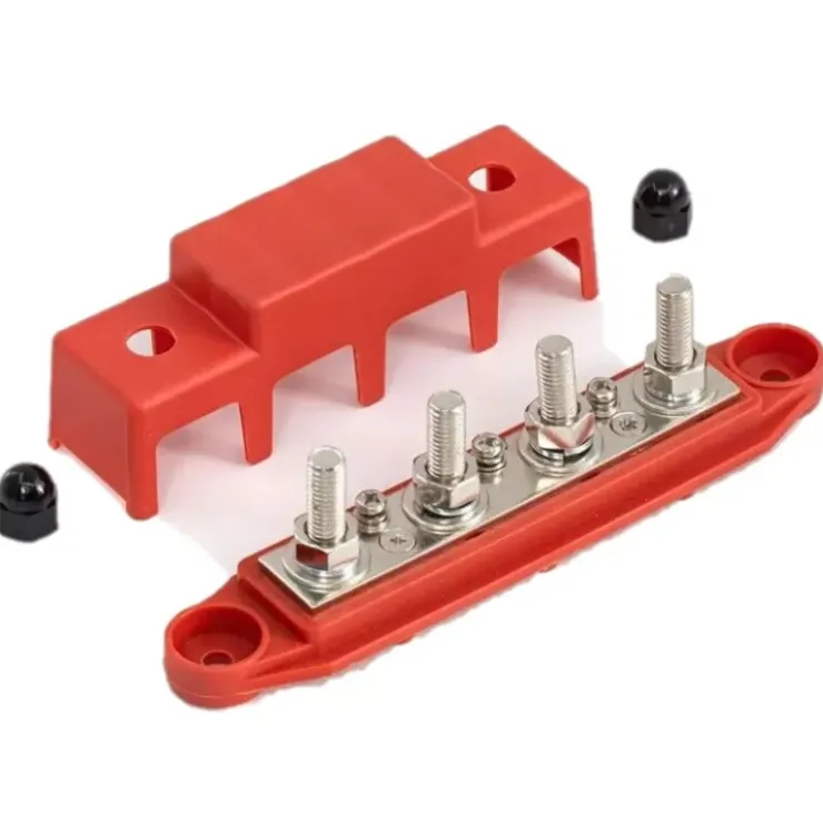 Sale Trem Busbar positif 250A - 4 x M10 | 4 x M4
