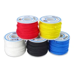 Sale Trem Garcette en tresse polyester uni Ø 3 mm