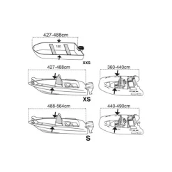 Outlet Trem Housse de bateau 4,25 à 7,10 m