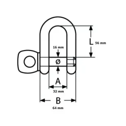 Discount Trem Manille droite Inox | 3 à 32 mm