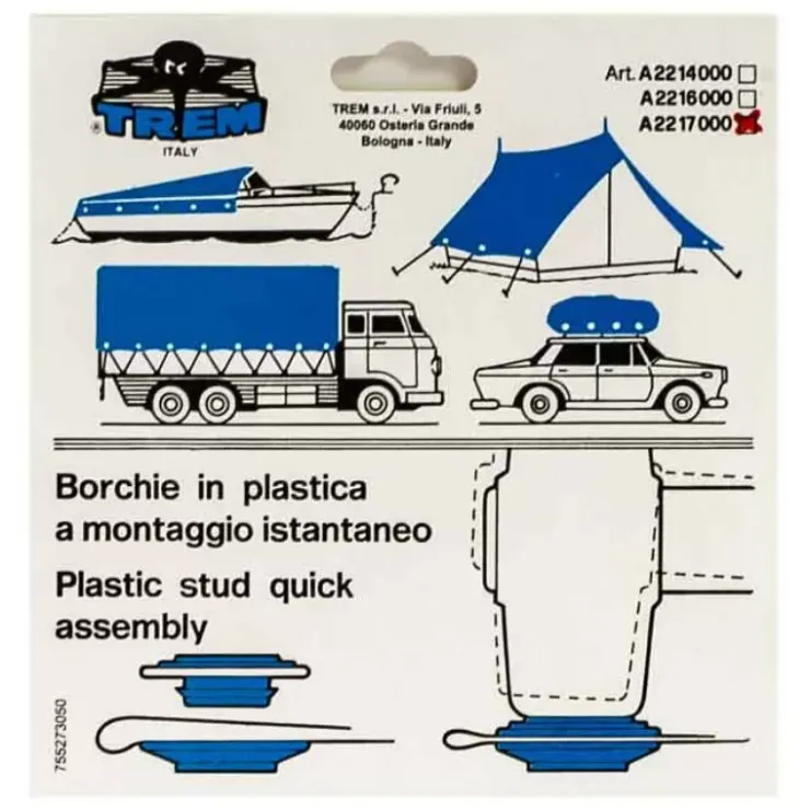 Discount Trem Oeillets plastique bâche & tissus