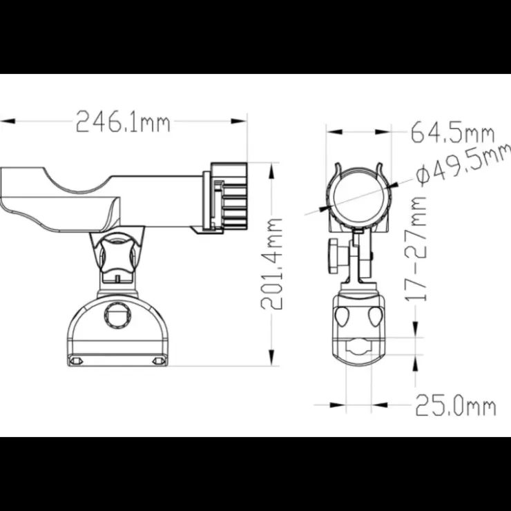 Best Trem Porte canne tube ø 22/25 mm